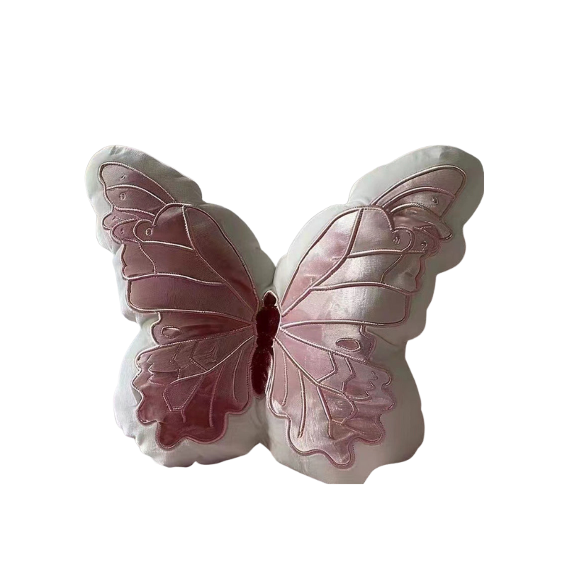 ButterPlush | Poduszka Pluszowa Motyl – Miękka Poduszka Dekoracyjna Na Sofę I Pokój Dziecięcy
