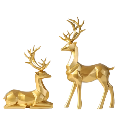 WinterWhimsy | Elegancki Zestaw Reniferów Z Żywicy