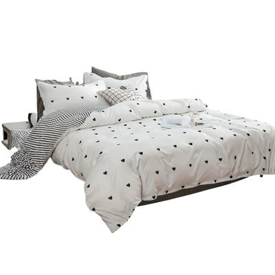 Poszwa na kołdrę z nadrukiem Miłość Czarna | Poszwa na Kołdrę