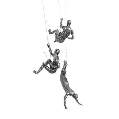 Zestaw Kreatywnej Sztuki Ściennej | Dekoracyjny Ornament Wspinającego Się Mężczyzny Dla Unikalnej Estetyki Życia