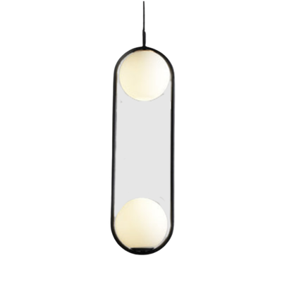 Lampa Wisząca Z Globem Szklanym Białym Nowoczesna | Czarna/Złota Lampa sufitowa