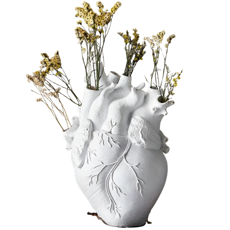 HeartBloom | Wazon Z Bambusa W Kształcie Serca – Ekologiczna Dekoracja