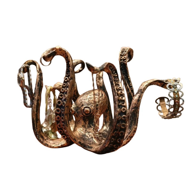 NautiHold | Ekskluzywny Uchwyt Na Kubki W Stylu Nautycznym Z Eleganckim Wzorem Tentakla