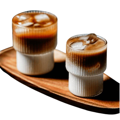 Żebrowany Kubek Na Iced Coffee | Stylowy Kubek Termiczny Do Kawy Mrożonej I Napojów