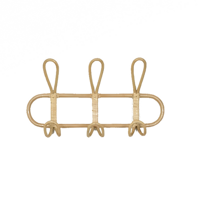 Ręcznie Robiony Wieszak Ścienny Boho | Rattanowy Kołek Do Sypialni Dziecięcej