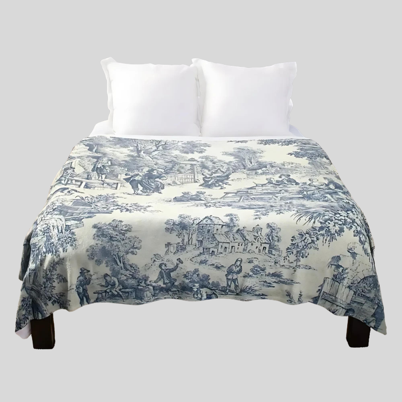 Toile De Jouy | Elegancki Koc Dla Wyrafinowanego i Komfortowego Stylu Życia