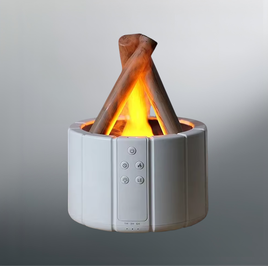 AirFlame | Ultrasoniczny Nawilżacz Powietrza Z Efektem Płomienia Kominkowego