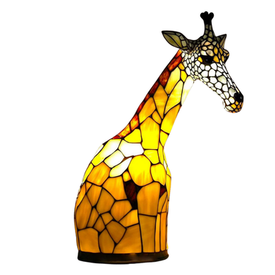 Artwork | Lampa Ze Zwierzętami W Kolorowym Szkle