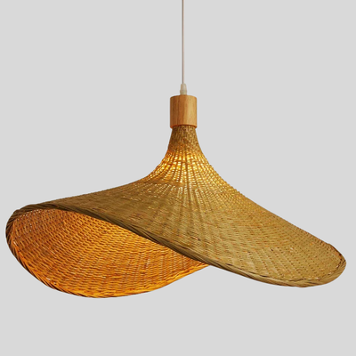 LuxeGlow | Lampa Wisząca Z Rattanu Do Jadalni