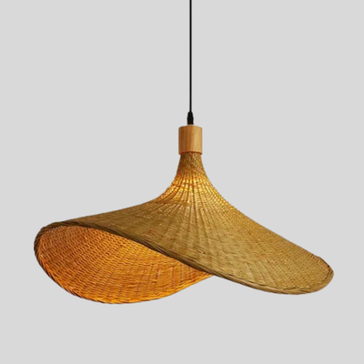 LuxeGlow | Lampa Wisząca Z Rattanu Do Jadalni