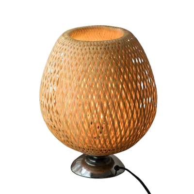 ZenBamboo | Elegancka Lampa Stołowa W Stylu Naturalnym