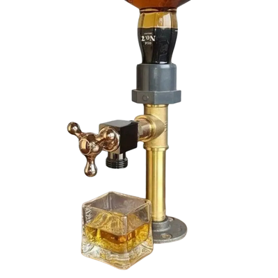 Drewniany Dyspenser Do Napojów | Eleganckie Akcesorium Barowe Z Litego Drewna Z Kranikiem