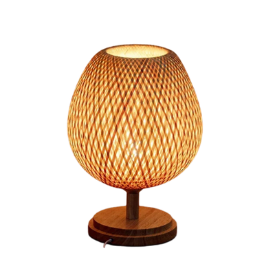 ZenBamboo | Elegancka Lampa Stołowa W Stylu Naturalnym