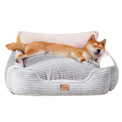 SnuggleNest | Luksusowe Welurowe Łóżko Dla Zwierząt Domowych