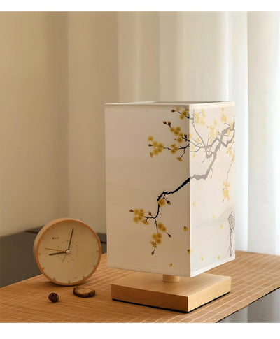 Lampa Osaka | Przyciemniana Kwadratowa Lampa Stołowa W Stylu Japońskim