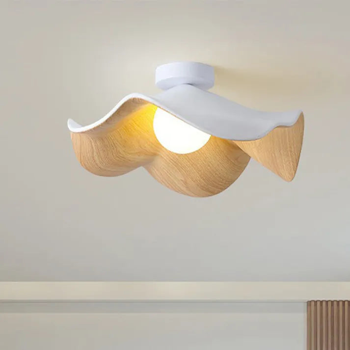 ZenBloom | Unikalna Lampa Sufitowa z Naturalnych Materiałów