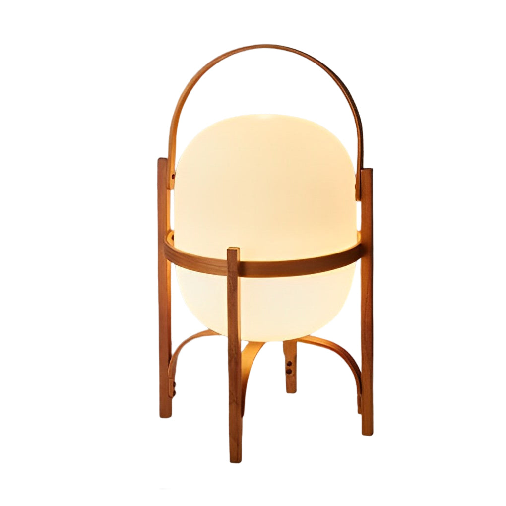 ZenOrb | Minimalistyczna Lampa Drewniana z Ambientowym Światłem