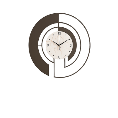 SerenityTick | Cicho Działający Geometryczny Zegar Ścienny do Spokojnych Pomieszczeń