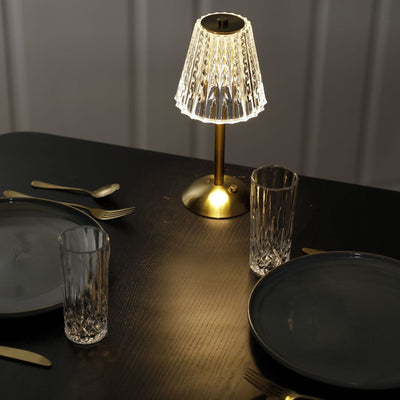 Castel LED Bezprzewodowa Lampa Stołowa | Mosiądz