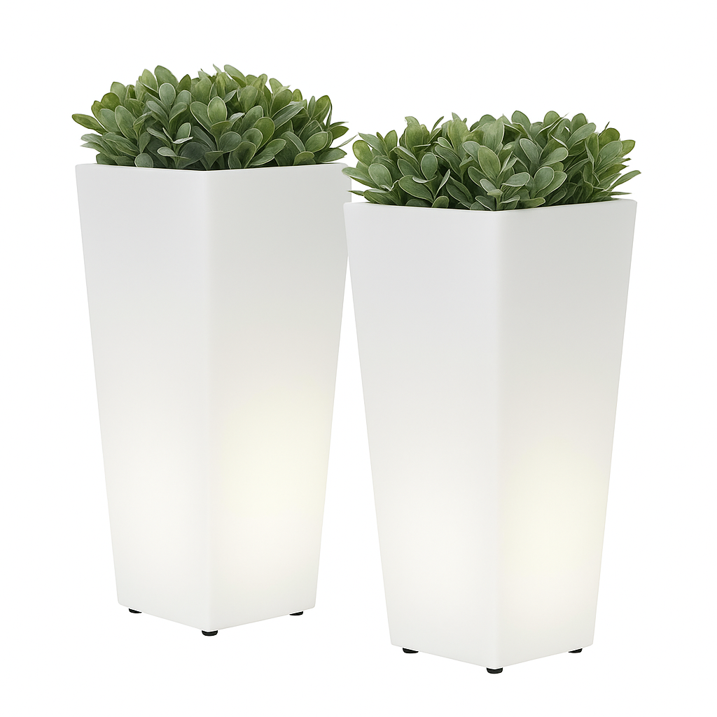 Donica Podświetlana Linoa | Nowoczesne Geometryczne Oświetlenie Ogrodowe