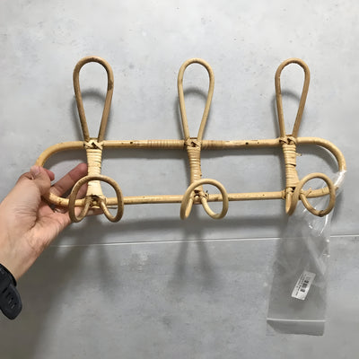 Ręcznie Robiony Wieszak Ścienny Boho | Rattanowy Kołek Do Sypialni Dziecięcej