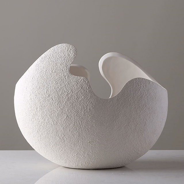 Dekoracyjna Misa Ceramiczna Vaza Glovia | Rzeźbiarski Wazon do Wnętrz