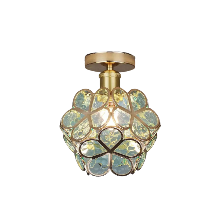 Nöfra | Artystyczna Szklana Lampa Sufitowa Do Salonu I Sypialni