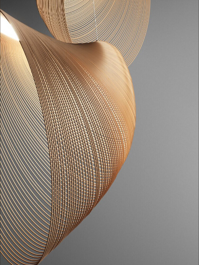 BirchGlow | Nowoczesne Zawieszenie z Drewna Brzozowego