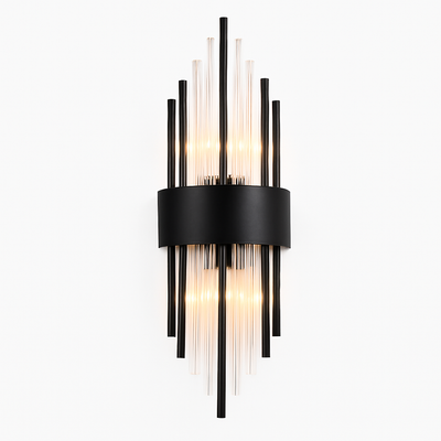 Świetlisty Blask | Nowoczesny Kinkiet Metal W Złocie Lub Czerni