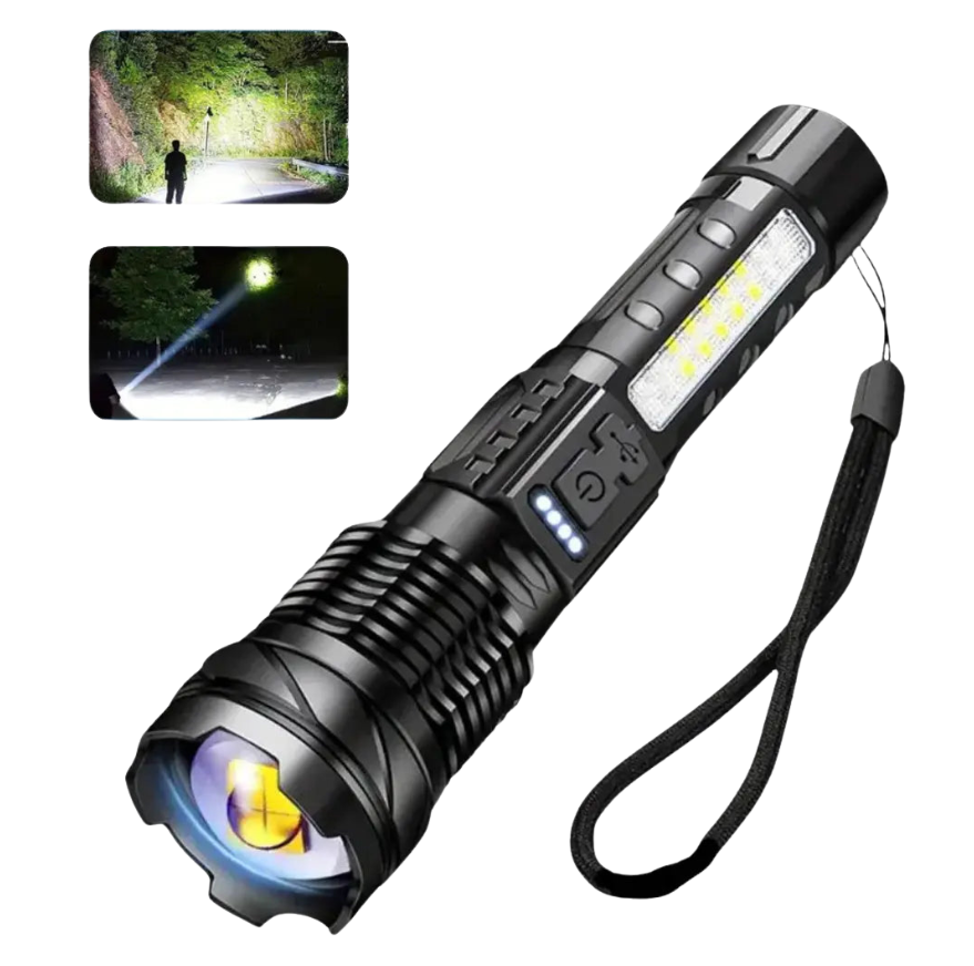 Max | Latarka Wojskowa Led Z Zoomem I Wodoodporną Konstrukcją